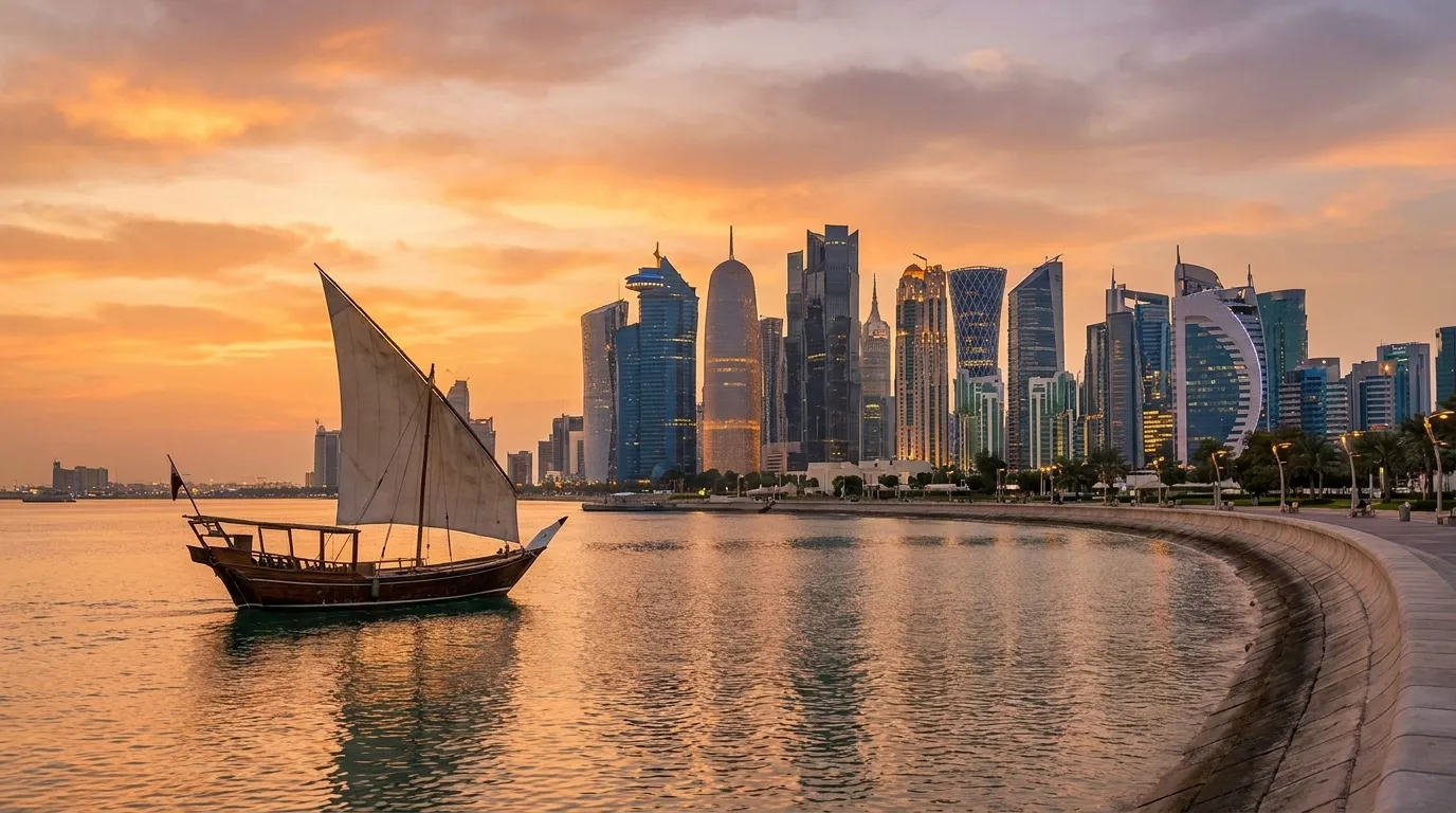 Business Class from London to Doha